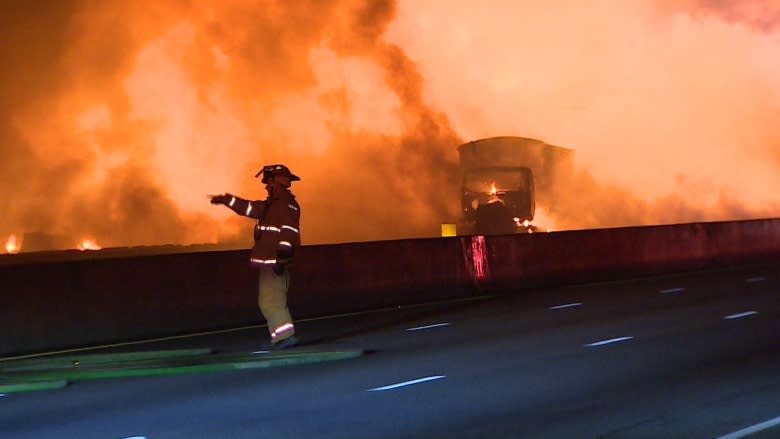 Fully loaded tanker trucks that exploded in Highway 400 pileup were 'bombs on wheels,' police say