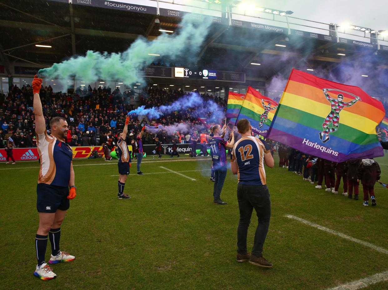 <p>Harlequins host the first Pride Match in February 2020</p> (Getty Images for Harlequins)