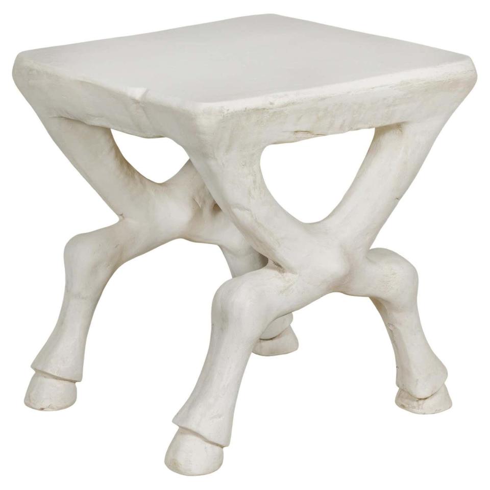 <p><a href="https://go.redirectingat.com?id=74968X1596630&url=https%3A%2F%2Fwww.1stdibs.com%2Ffurniture%2Ftables%2Fside-tables%2Fsigned-john-dickinson-1970s-white-plaster-low-side-table-hoofed-feet%2Fid-f_35976892%2F&sref=https%3A%2F%2Fwww.veranda.com%2Fhome-decorators%2Fa60500440%2Fmichael-smith-veranda-cover-room%2F" rel="nofollow noopener" target="_blank" data-ylk="slk:Shop Now;elm:context_link;itc:0;sec:content-canvas" class="link ">Shop Now</a></p><p>John Dickinson 1970s White Plaster Low Side Table</p><p>1stdibs.com</p><p>$19500.00</p>