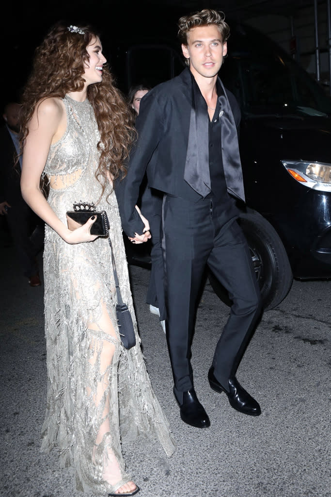 Kaia Gerber et Austin Butler lors de la soirée du MET Gala 2022