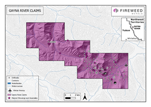 Figure 1: Gayna River property map