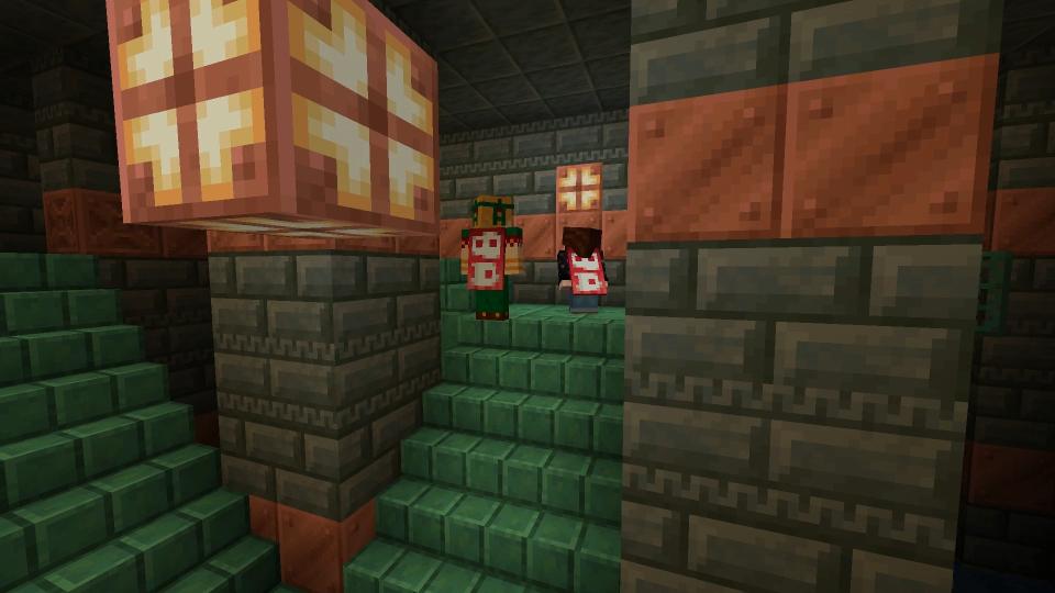 Image of Minecraft 1.21's Trial Chambers and copper bulbs.