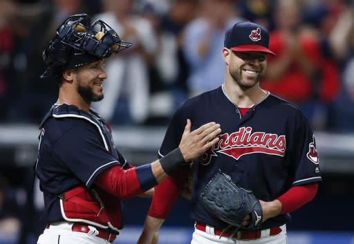 The Indians are close to the all-time consecutive wins record. (AP Photo/Ron Schwane)