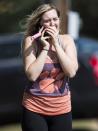 <p>A woman talks on the phone outside Townville Elementary after a shooting at the elementary school in Townville Wednesday, Sept. 28, 2016. (Katie McLean/The Independent-Mail via AP) </p>