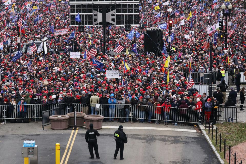 Crowds arrive for the 