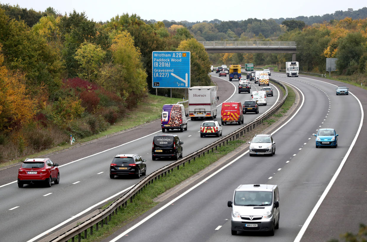 <em>Work has reportedly begun on turning parts of the M26 in Kent into a Brexit ‘parking lot’ (Picture: PA)</em>