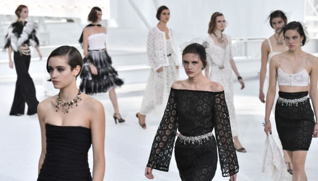 Paris Fashion Week Fall 2019 Chanel Hair Barrettes and Bows