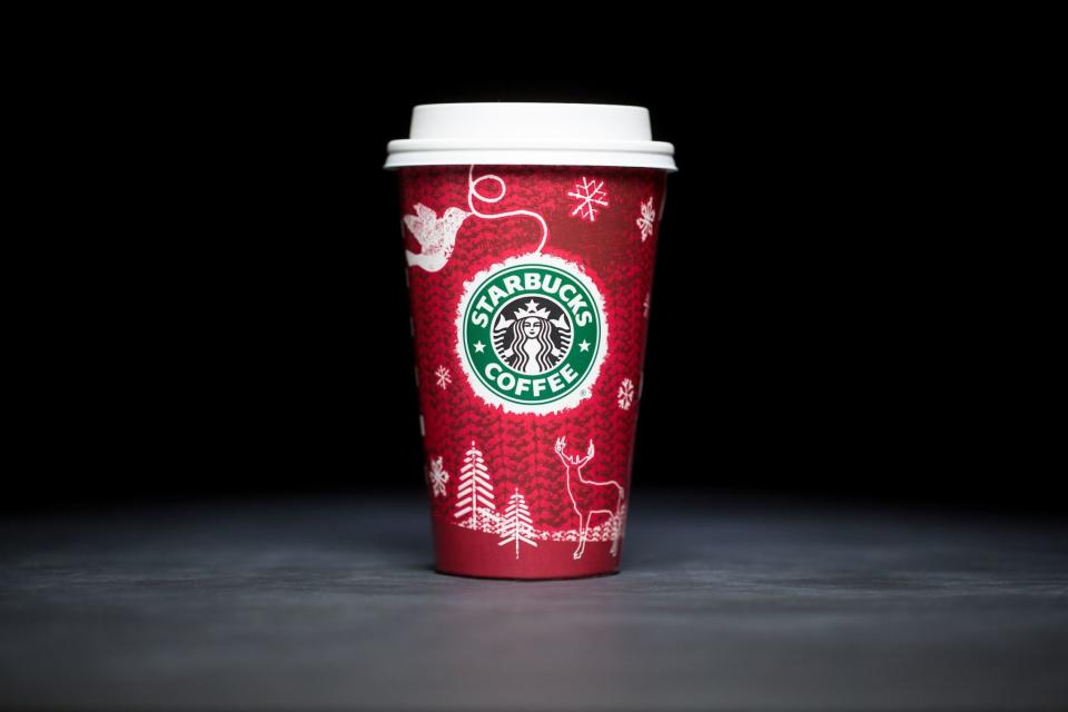 Starbucks holiday cups 2008