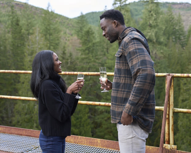 ABC/Charity chose the tallest contestant in 'Bachelorette' history to be her fiance.