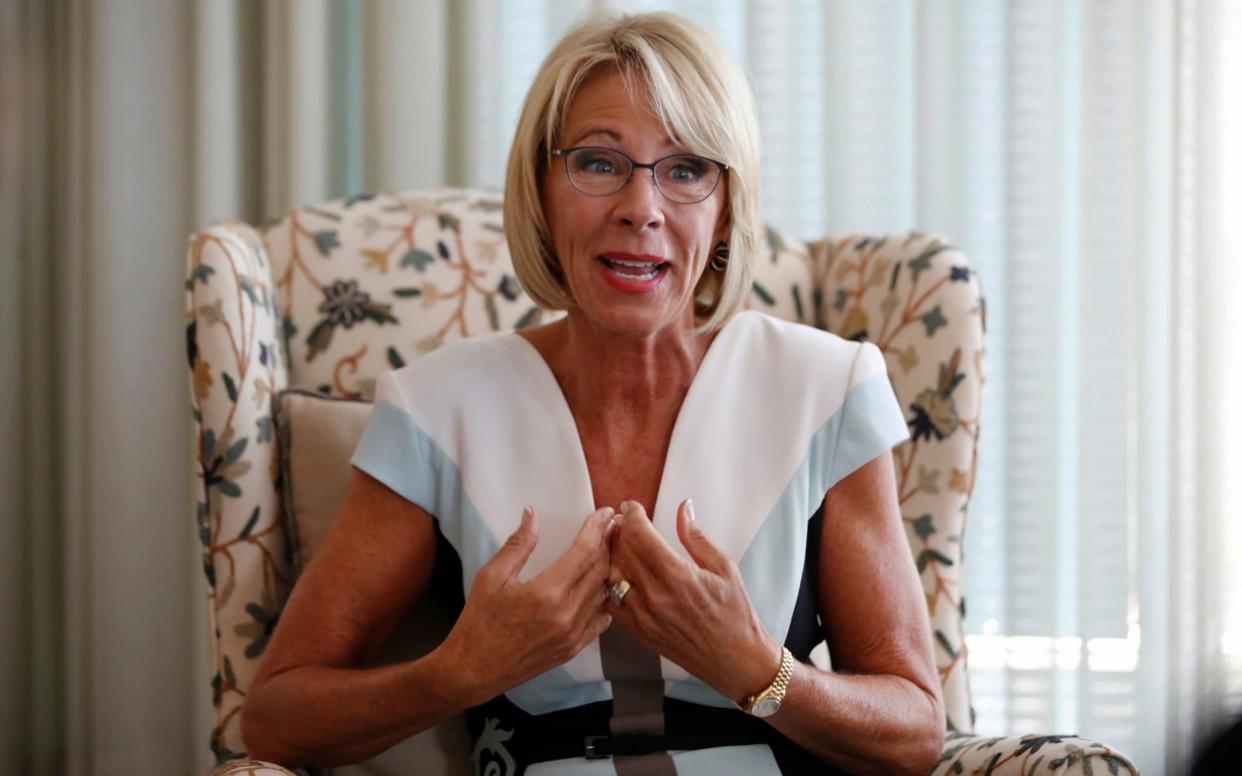 US education secretary Betsy DeVos - AP