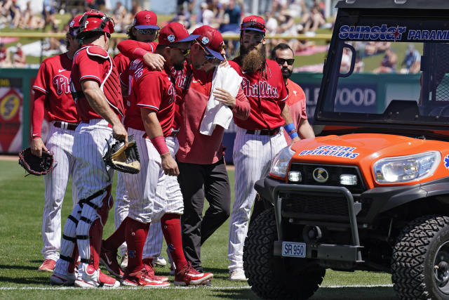 Hoskins hopeful for potential October return for Phillies - Newsday