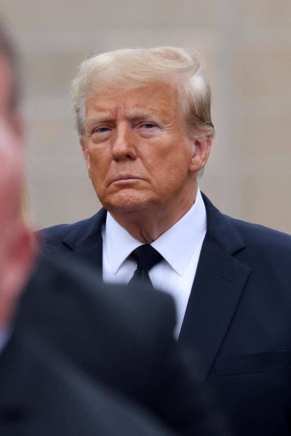 Donald Trump at Amalija Knavs' funeral