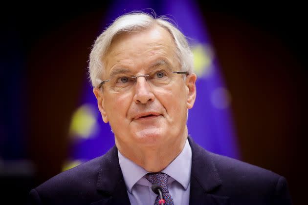 Michel Barnier, ici le 27 avril 2021, est candidat à la présidence de la République 2022. (Photo: POOL New via Reuters)