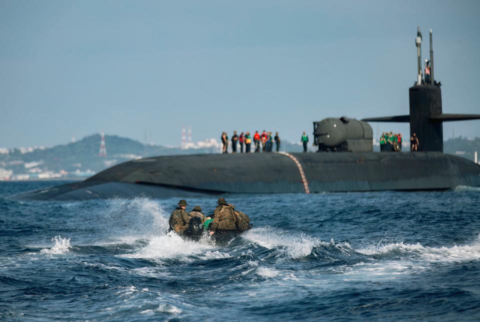 Marine Corps boats Navy submarine Ohio