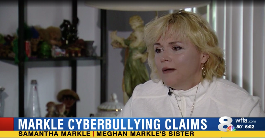 Samantha Markle claims she's the victim of cyberbullying. (Photo: WFLA)