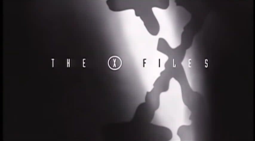 The opening title card for "The X-Files"