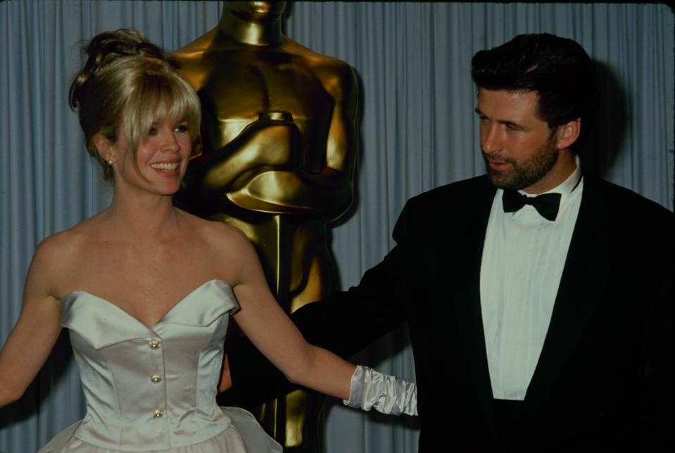 UNITED STATES: Actors Kim Basinger and Alec Baldwin at the Academy Awards, 25th March 1991. (Photo by The LIFE Picture Collection via Getty Images)