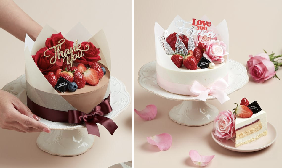 Paris Baguette offers two Mother's Day cakes. PHOTO: Paris Baguette