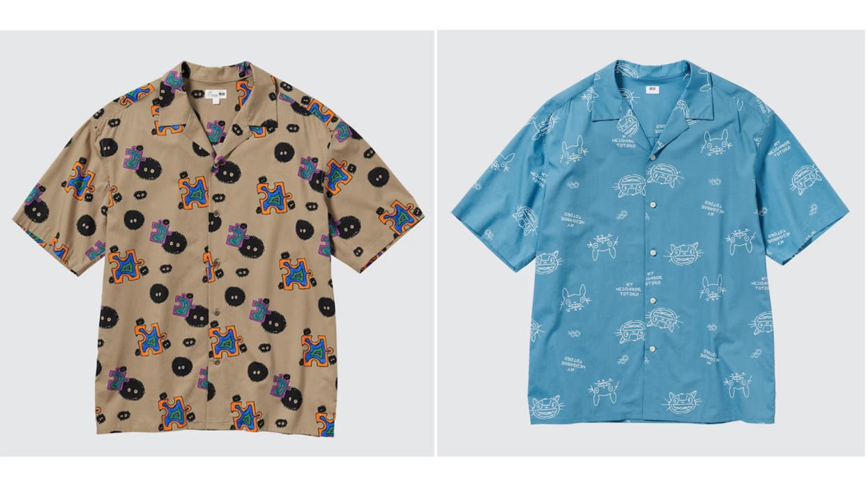  shirts from Studio Ghibli/Uniqlo collab 