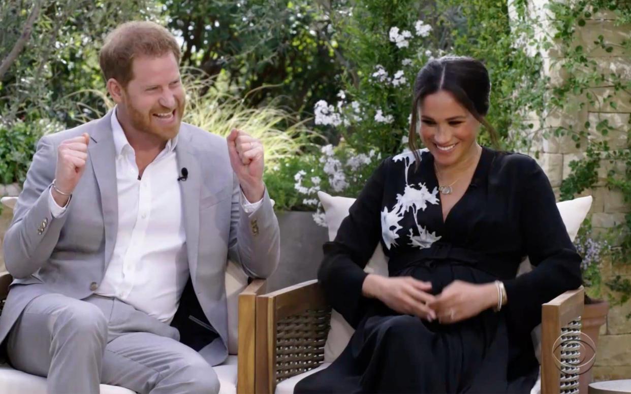 harry meghan baby gender girl oprah interview - CBS