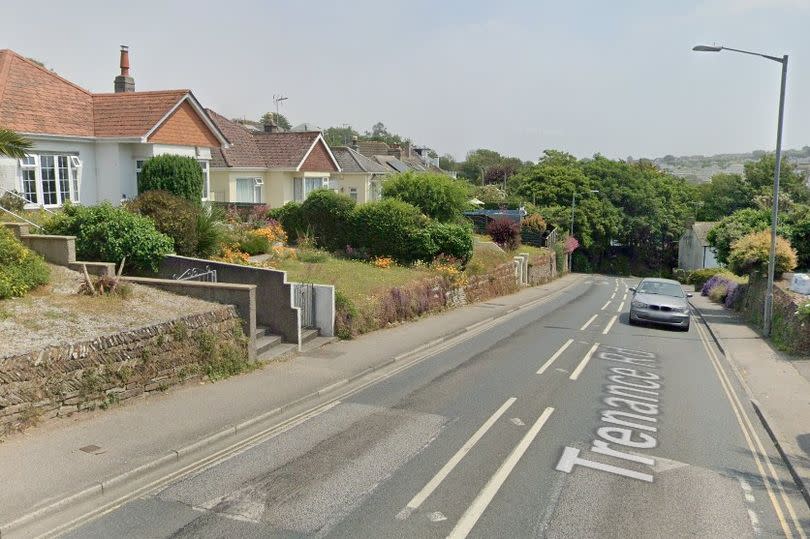 Street view of Trenance Road, Newquay