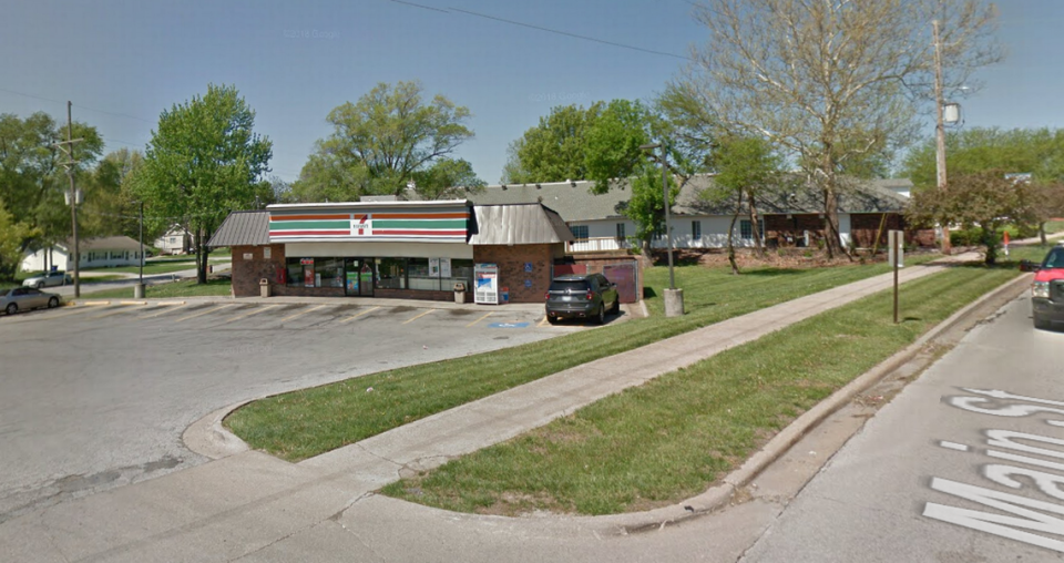 Grandview police said a gunman shot a customer who tried to intervene during an armed robbery at the 7-Eleven.