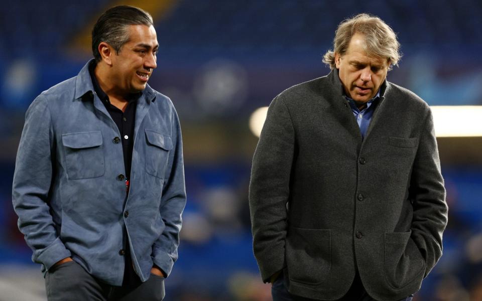 Todd Bohely after the second leg against Real Madrid - Todd Boehly visits Chelsea dressing room again but stops short of any speeches - Getty Images/Clive Rose