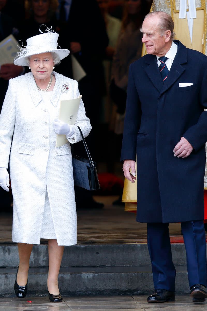 Elizabeth and Philip celebrating their diamond wedding anniversary