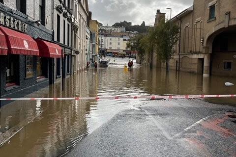 Hastings town centre flooding in pictures