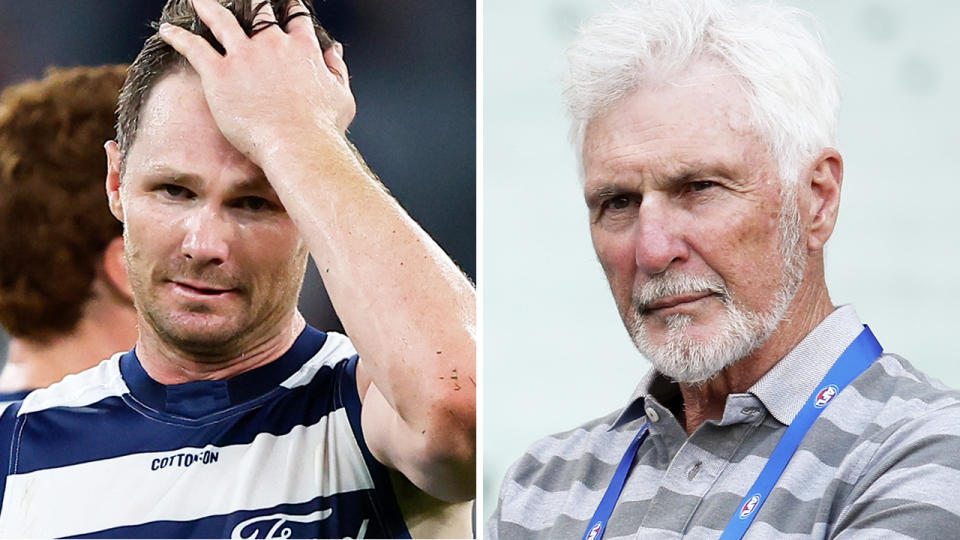 Patrick Dangerfield and Mick Malthouse.