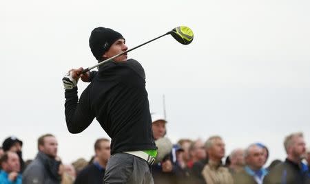 Golf - Alfred Dunhill Links Championship - St. Andrews, Scotland - 4/10/15 Denmark's Thorbjorn Olesen tees off at the 17th during the final round Mandatory Credit: Action Images / Jason Cairnduff Livepic