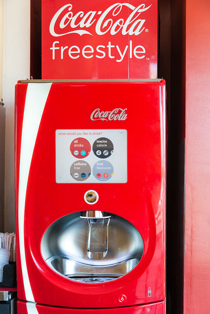 A Coke Freestyle machine