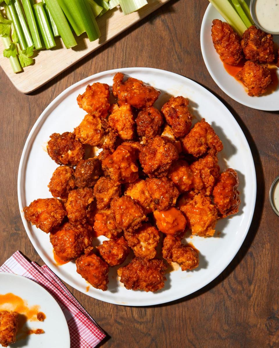 Buffalo Popcorn Chicken