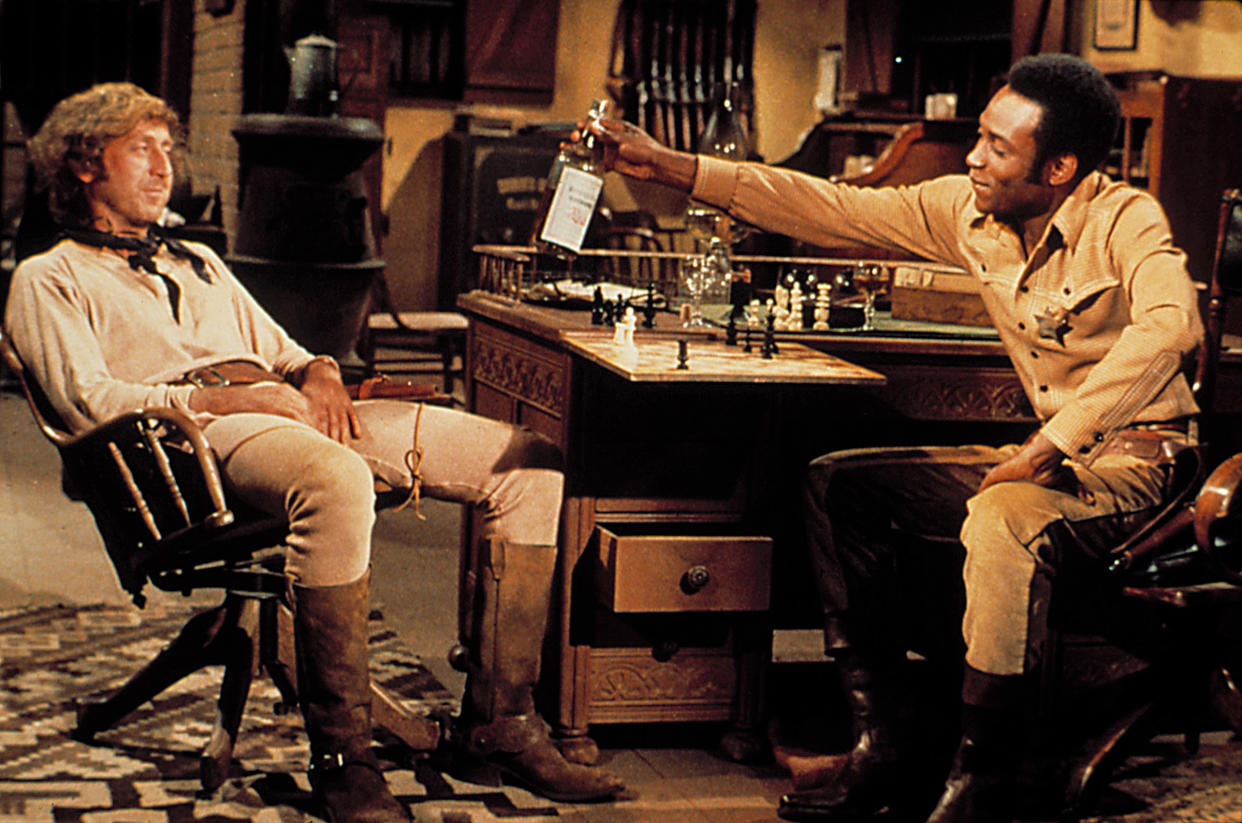 Gene Wilder and Clevon Little in Blazing Saddles. (Photo: Courtesy Everett Collection)