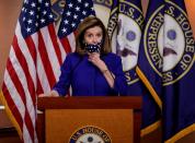 FILE PHOTO: House Speaker Nancy Pelosi introduces legislation to create 25th Amendment commission during news conference on Capitol Hill in Washington