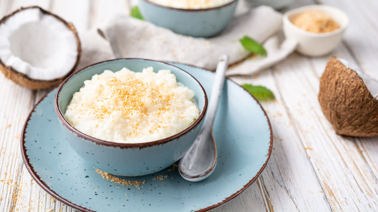 rice pudding with coconut