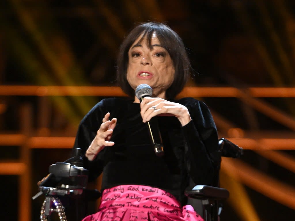 Carr accepted her award at the Oliviers (Getty Images for SOLT)