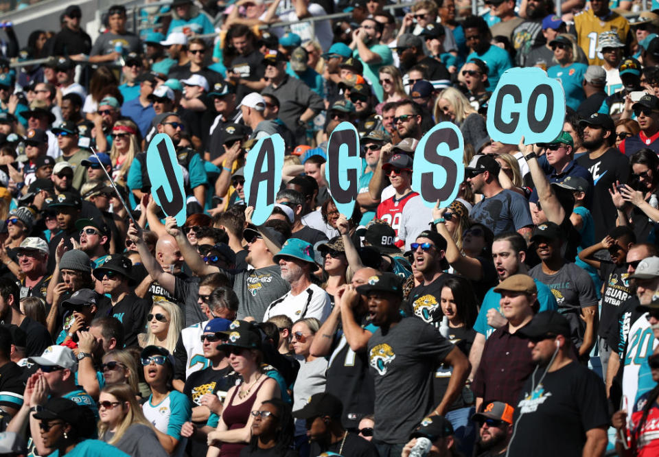 The Jaguars will be welcoming in some refugees for their first playoff game. (Getty)