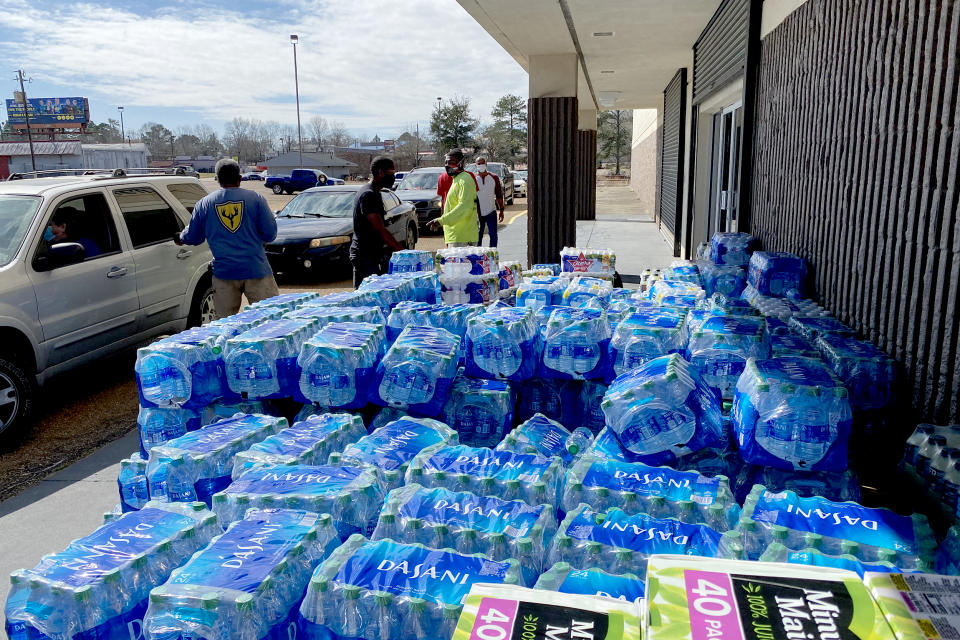 Staff members and volunteers with the MS Black Women's Roundtable recently joined with other community partners in providing critical resources like water, hot meals and other necessities at Wingfield High School as part of an ongoing relief effort underw (Mississippi Black Women's Roundtable)