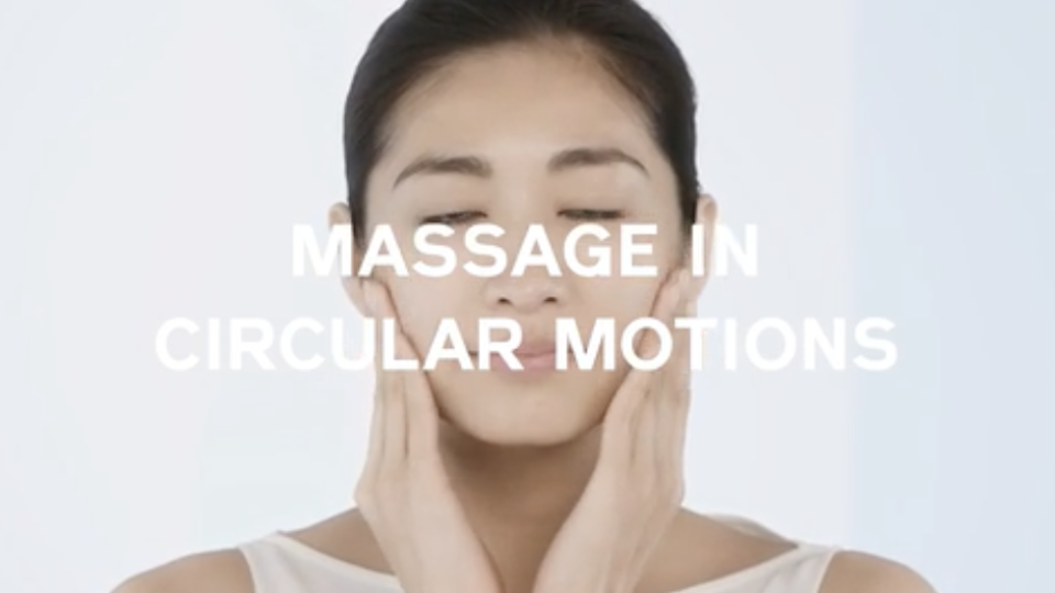 Shiseido advises to massage the serum onto your face in circular motions. (PHOTO: Shiseido)