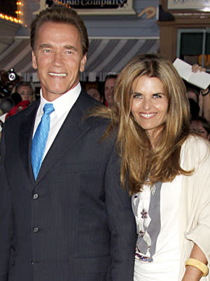 Arnold Schwarzenegger and Maria Shriver at the Disneyland premiere of Walt Disney Pictures' Pirates of the Caribbean: Dead Man's Chest