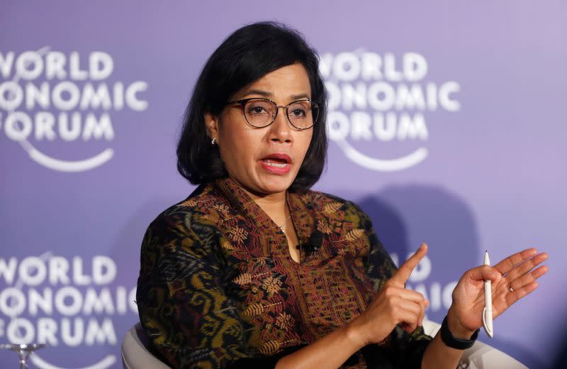 FILE PHOTO: Indonesia's Finance Minister Sri Mulyani Indrawati attends the World Economic Forum on ASEAN at the Convention Center in Hanoi