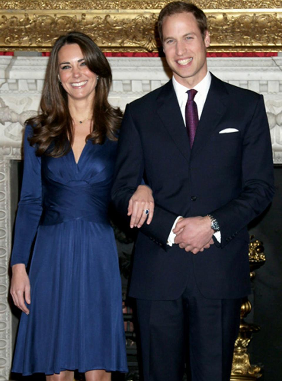 Kate Middleton and Prince William announce their engagement