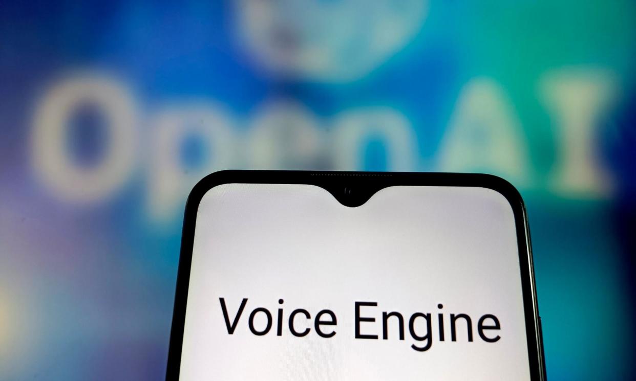 <span>The company says it will ‘make a more informed decision’ about deploying its Voice Engine technology at scale after further testing.</span><span>Photograph: Costfoto/NurPhoto/Rex/Shutterstock</span>