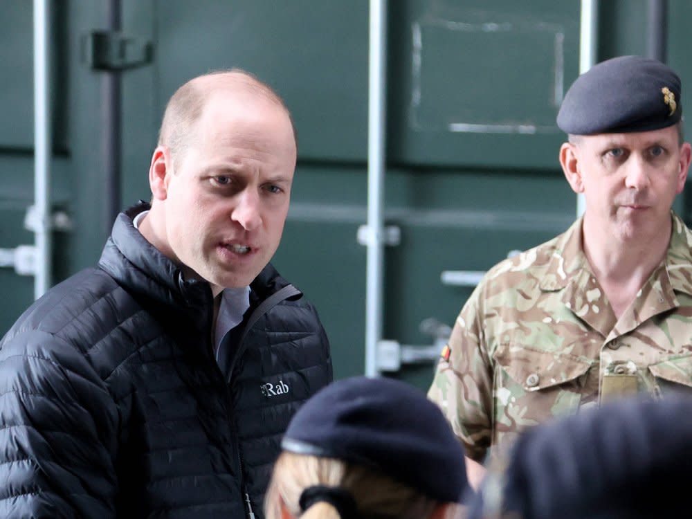 Prinz William hat in Polen britische Soldaten getroffen. (Bild: imago images/Eastnews)