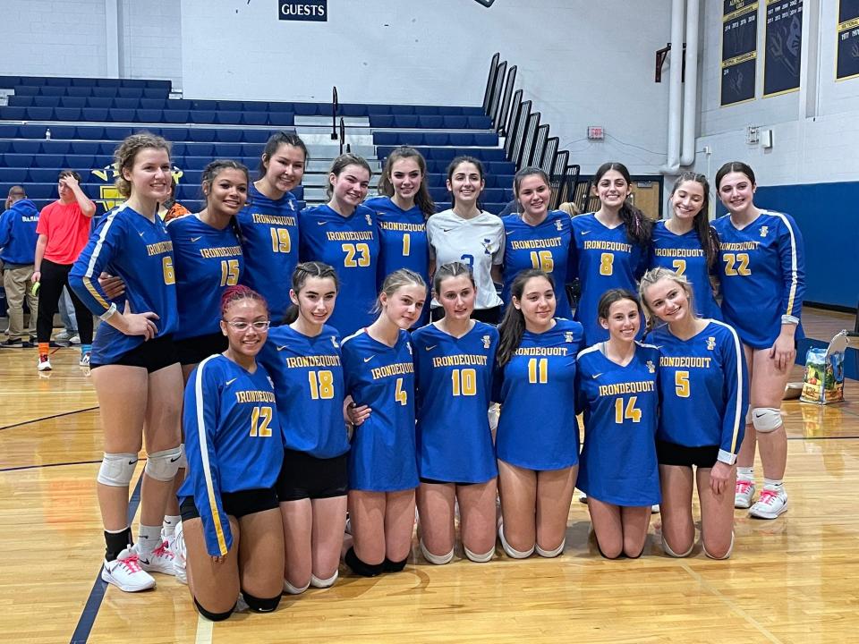 Section V Class A champion Irondequoit (21-1) is headed to the NYSPHSAA girls volleyball tournament. Harley-Allendale-Columbia (Class D) and Wayne (Class B) will join the Eagles in Glens Falls this weekend.