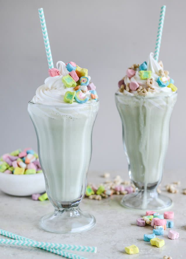 Lucky Charms Cereal Milkshake