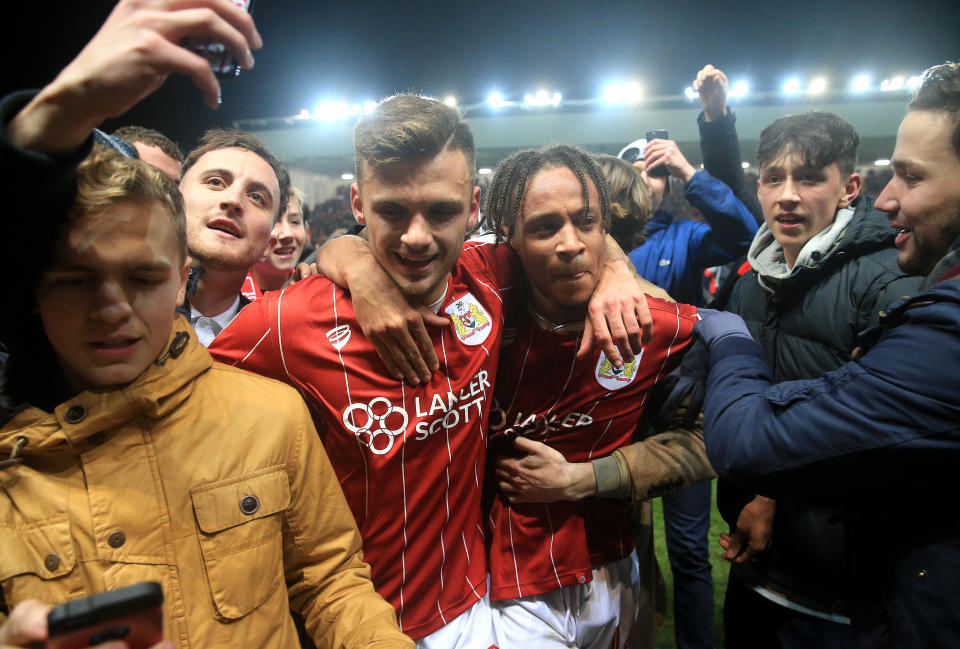 Party time: Bristol City have been great on and off the pitch in 2017