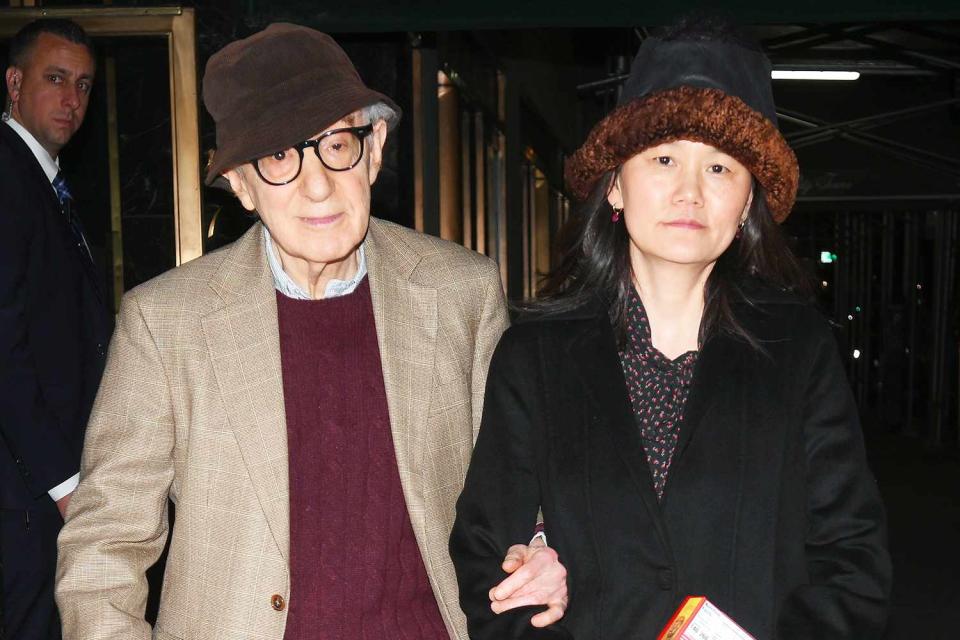 <p>Elder Ordonez / SplashNews.com</p> Woody Allen and Soon-Yi Previn in New York City on April 24, 2024