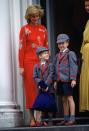 <p>At his mother's insistence, William became the first heir to the throne to <a href="http://www.goodhousekeeping.com/life/entertainment/g2733/prince-william-prince-harry-back-to-school-memories/" rel="nofollow noopener" target="_blank" data-ylk="slk:attend public school;elm:context_link;itc:0;sec:content-canvas" class="link ">attend public school</a> — at Jane Mynor's nursery school near Kensington Palace. "<span class="redactor-invisible-space">The decision to have William, 3, develop his finger-painting skills among commoners showed the influence of Diana, Princess of Wales, who had worked in a nursery school herself when she was just a Lady," George Hackett <a href="http://www.newsweek.com/princess-diana-diana-william-harry-prince-william-prince-harry-royal-family-383384" rel="nofollow noopener" target="_blank" data-ylk="slk:wrote;elm:context_link;itc:0;sec:content-canvas" class="link ">wrote</a> in <em>Newsweek </em>in 1985. </span></p>